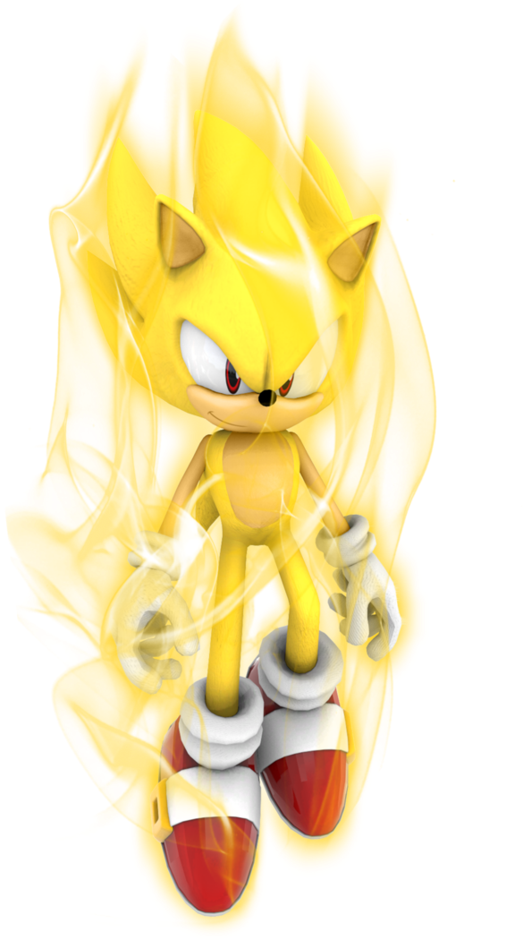 Super Sonic Aura Test By Kuroispeedster55 On Deviantart - Super Sonic With Aura (713x1120), Png Download