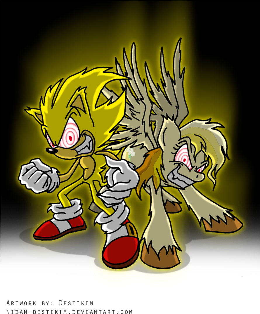 Niban-destikim, Crossover, Fleetway Super Rainbow Dash, (889x1100), Png Download