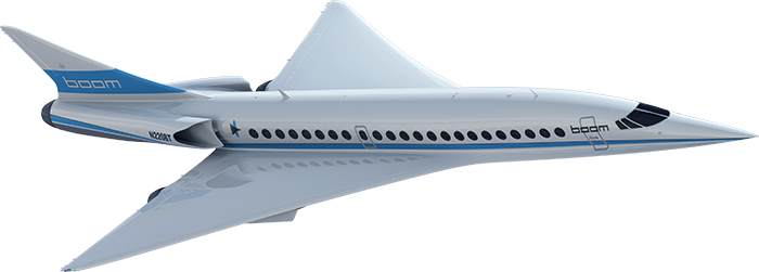 Boom Unveil Xb-1 Supersonic Airliner Design - Boom Xb 1 Png (700x251), Png Download