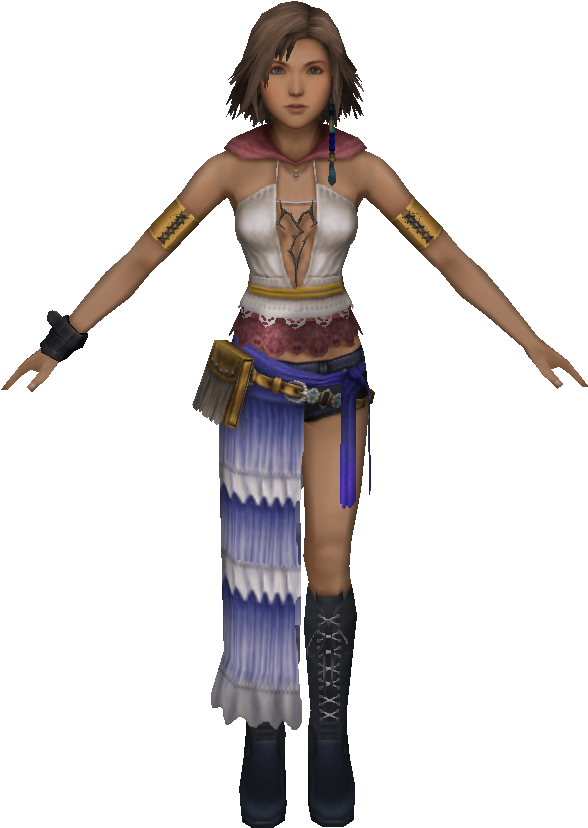 [req] Survivor Yuna Ff X-2 - Yuna Final Fantasy X 2 Model (625x870), Png Download