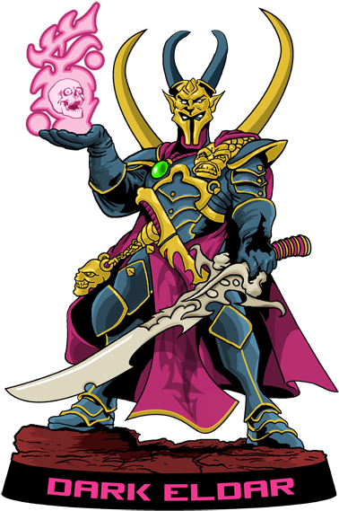 Voidraven Details & Succubus Uncovered - Dark Eldar Archon Model (384x576), Png Download