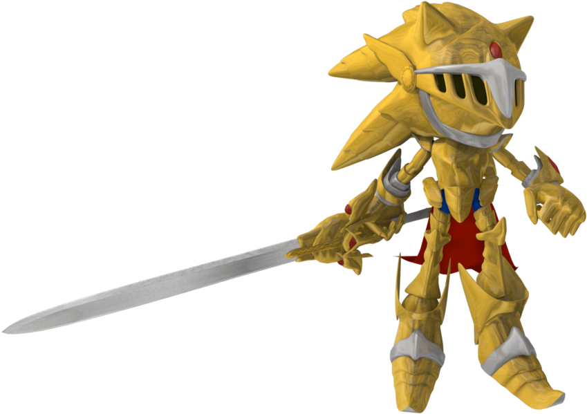 Super Smash Bros - Sonic The Hedgehog Sword (900x662), Png Download