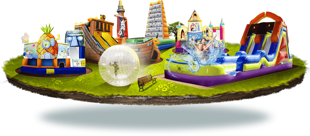 Bouncy Castle Hire Perth (1170x533), Png Download