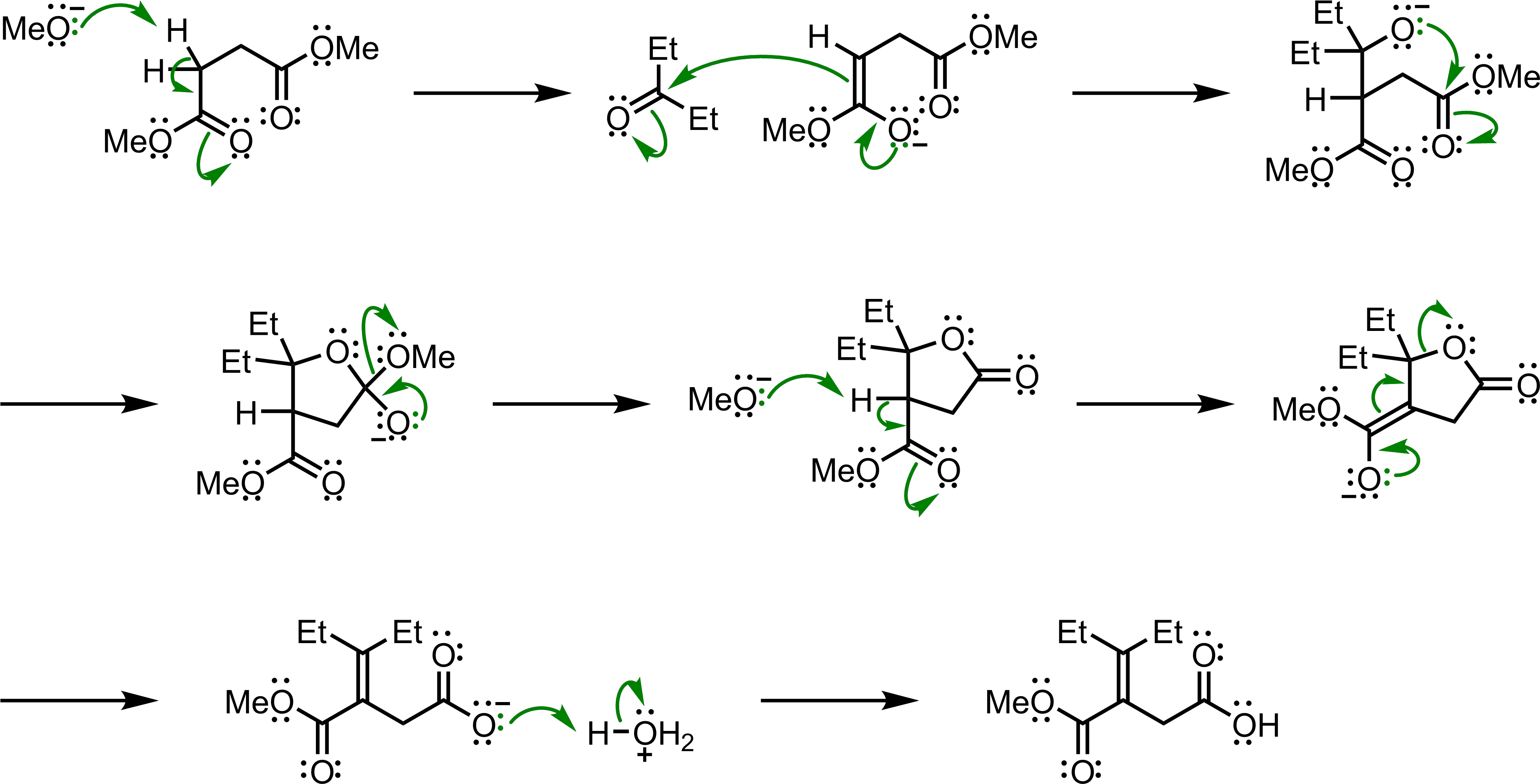 Stobbe Condensation (3979x2042), Png Download