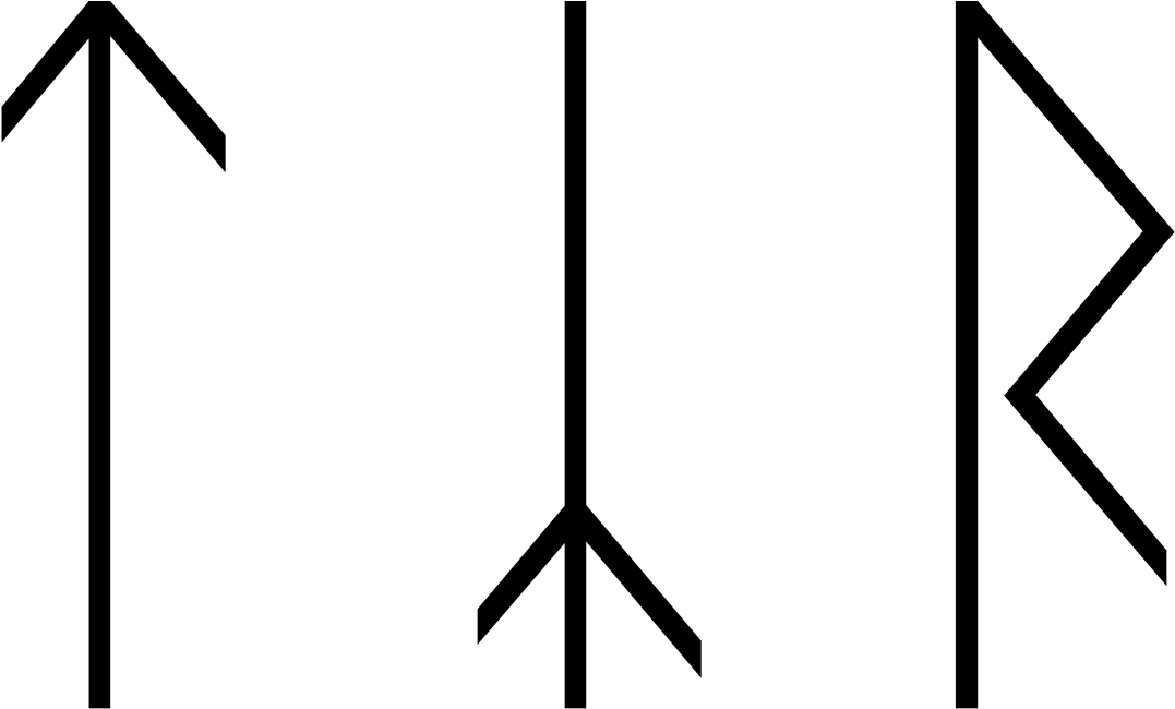Symbol Of Tyr Norse Mythology (1200x667), Png Download