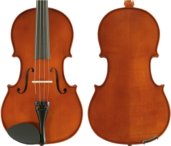 Student Plus Vla Front Back Trs - Florian Leonhard Violin Copies (600x496), Png Download