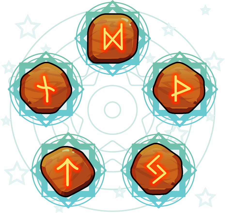 Each Of Your Runestones Are Randomly Chosen From A - Diagram (1000x1000), Png Download
