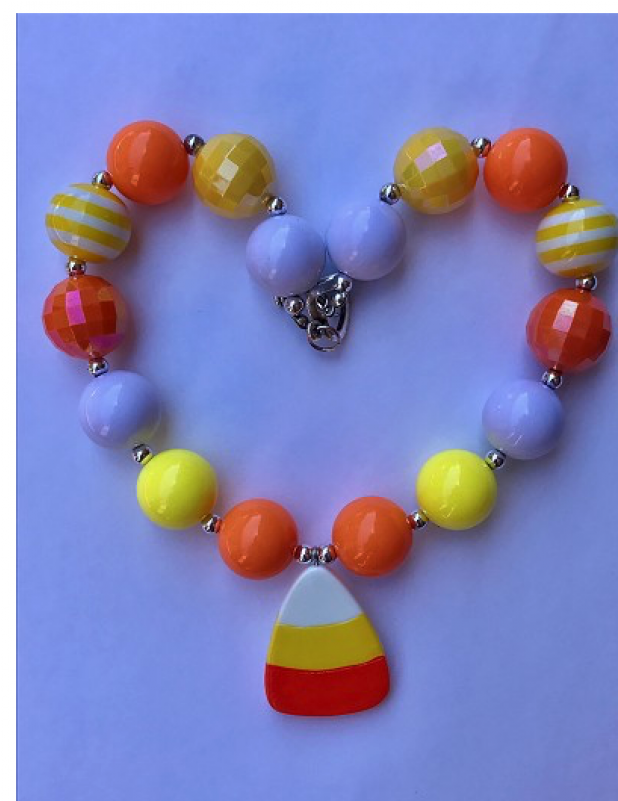 New Chunky Necklace-candy Corn - Bead (800x800), Png Download