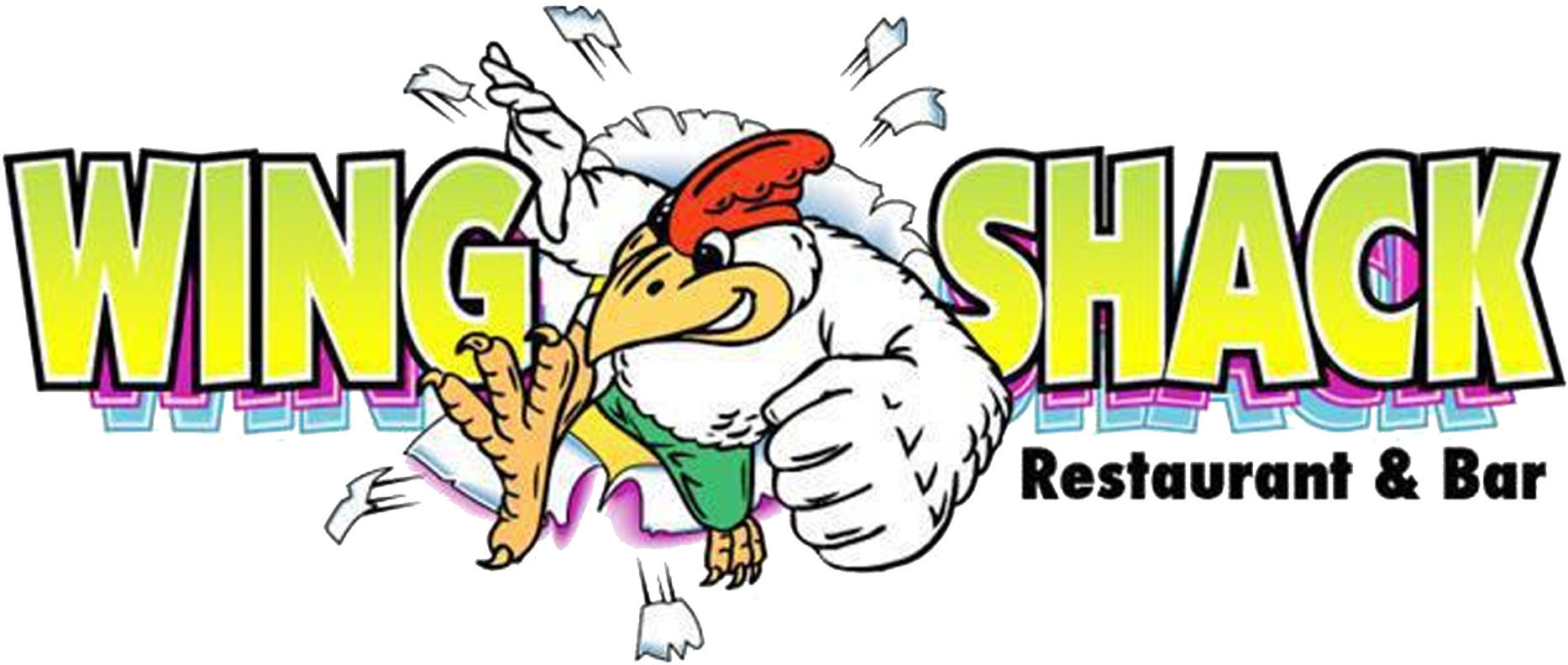 Cropped Wing Shack Logo Preview - Wing Shack (2048x812), Png Download