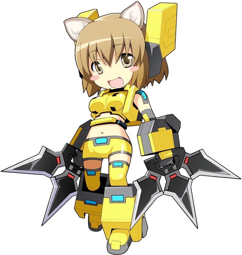 Zero Saber Girl 08 - Anime Robot Girl Chibi (844x900), Png Download