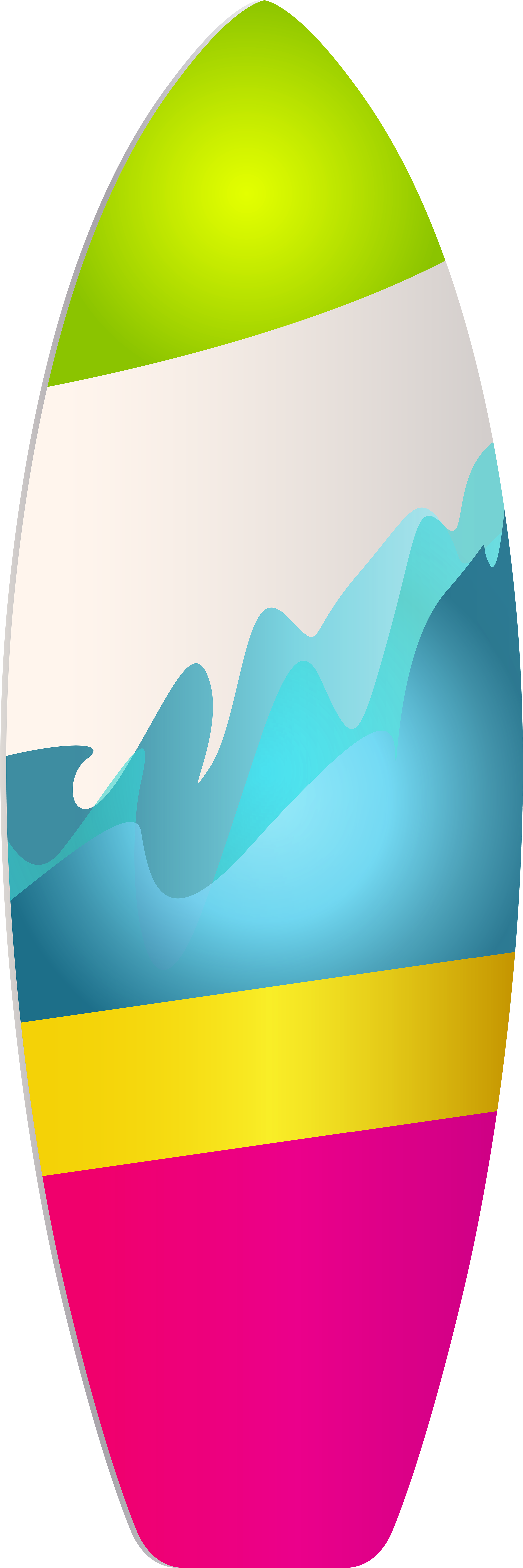 Surf Board Png Clip Art - Surf Board Clip Art Png (2773x8000), Png Download