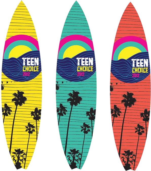 2012 Teen Choice Awards Surfboard - Teen Choice Awards Award (620x700), Png Download
