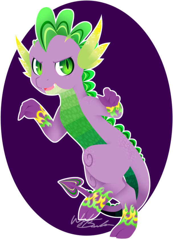 Rainbow Power Spike By - My Little Pony Rainbow Power Spike (806x990), Png Download