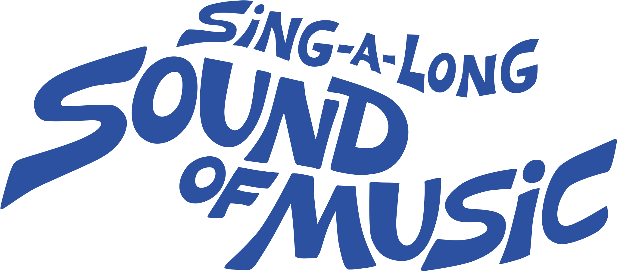 Sing A Long A Sound Of Music Logo Png Transparent - Sound Of Music Title Font (2400x2400), Png Download