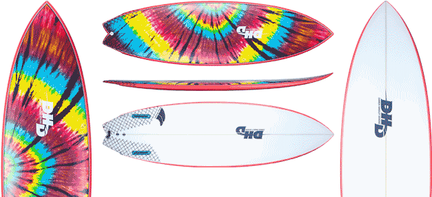Twin Fin Fun Dhd Surfboards - Dhd Twin Fin (649x295), Png Download