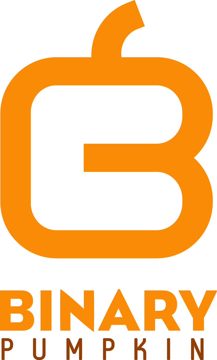 Two Fat Ladies Help Binary Pumpkin Grab Valentine By - Binary Pumpkin (840x1389), Png Download