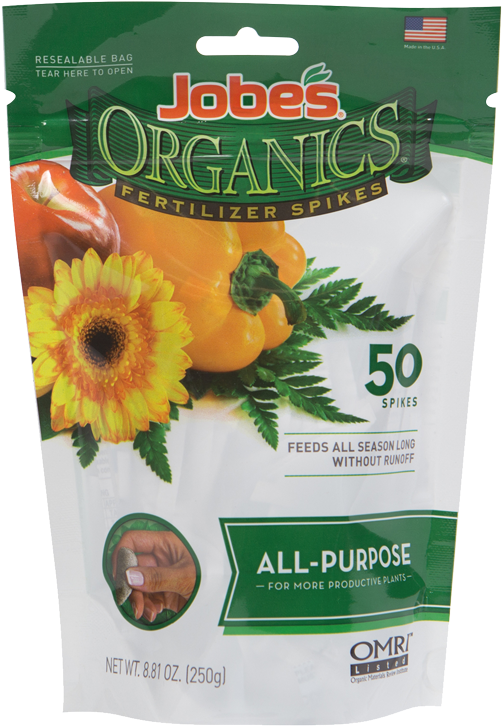 Jobe's Organics All-purpose Spikes - Jobes Organic Fertilizer Spikes (750x750), Png Download