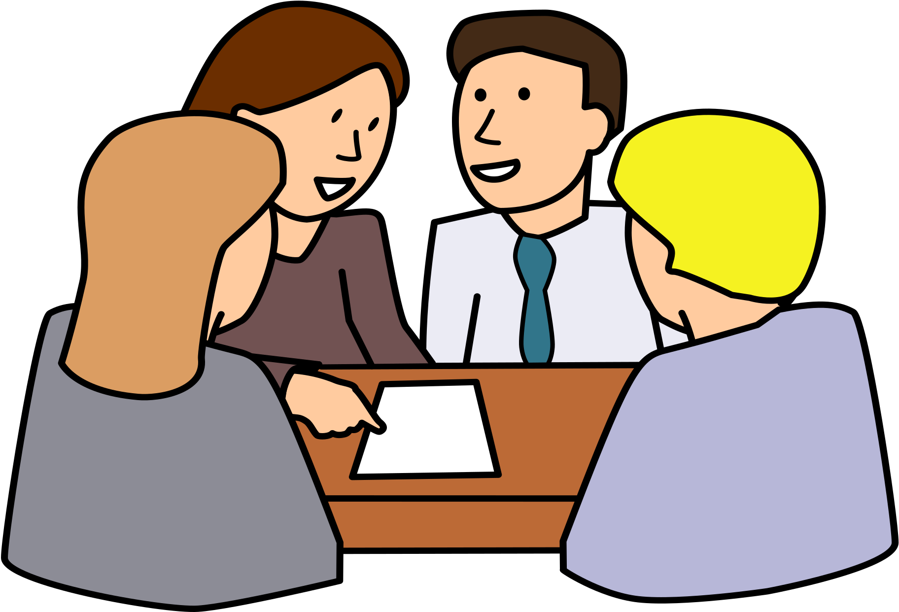 Group Work Clip Art Worker Transprent Png - Group Work Clipart (2400x1697), Png Download
