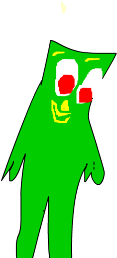 Wallpaper Gumby Picture - Cartoon (1024x856), Png Download
