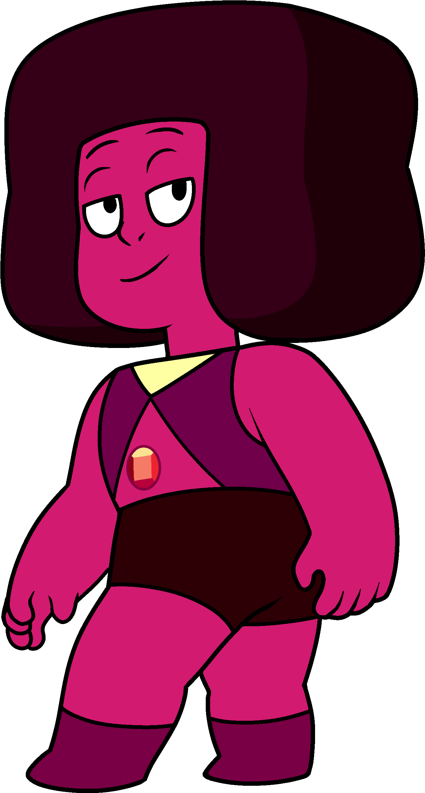 Navy - Steven Universe Ruby Navy (1600x2600), Png Download