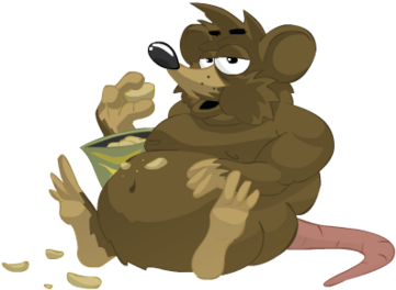 Fat Rat Games - Fat Rat (500x364), Png Download