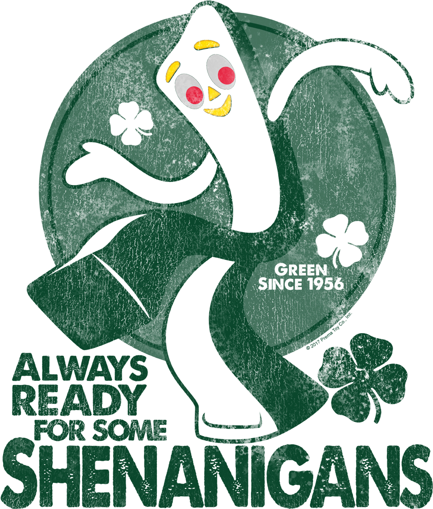 Gumby More Shenanigans Kid's T-shirt - Illustration (850x1038), Png Download