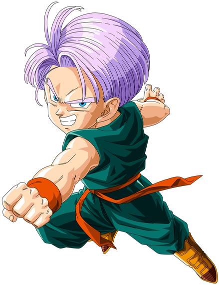 Kid Trunks - Dragon Ball Z Trunks Kid (456x587), Png Download