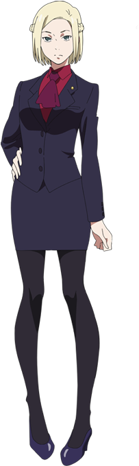 Akira Mado Anime Design Front View - Koutarou Amon X Akira Mado (323x695), Png Download