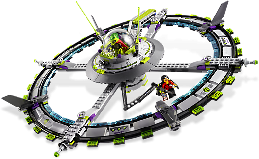 Alien Mothership - Lego Alien Mothership 7065 (600x450), Png Download