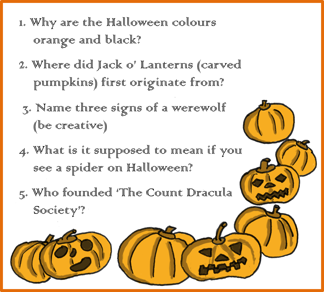 Halloween Trivia Answers And Winner - Halloween Quiz (1105x998), Png Download