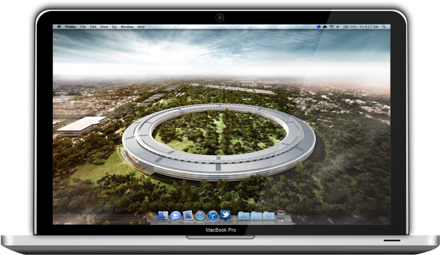 By Joseph - New Apple Campus (1000x603), Png Download