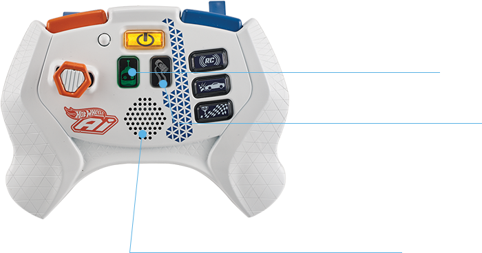 Gaming Controller - Hot Wheels Ai Street Racing Edition Starter Trackset (718x379), Png Download