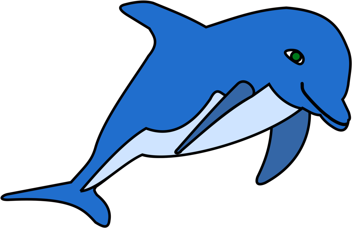 Dolphin Clip Art - Clip Art Of Dolphin (600x389), Png Download