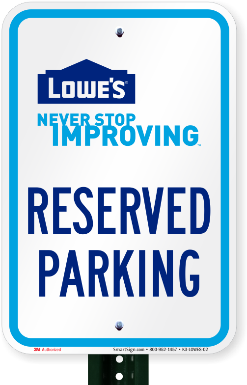 Reserved Parking Sign, Lowes Home Improvement - Van Accessible Parking Sign (800x800), Png Download