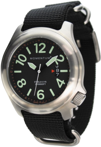 Image Of Momentum Steelix Watch- Nylon - New Men's Momentum Watch Steelix Nato Watch, Osfa, (408x600), Png Download
