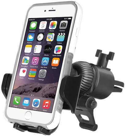 Fully Adjustable Car Vent Mount For Smartphones And - Cup Holder Phone Mount (480x480), Png Download