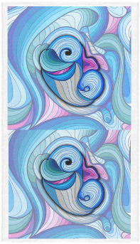 Astract Dolphin Fantasy Custom Towel - Abstract Pattern Shower Curtain (500x500), Png Download