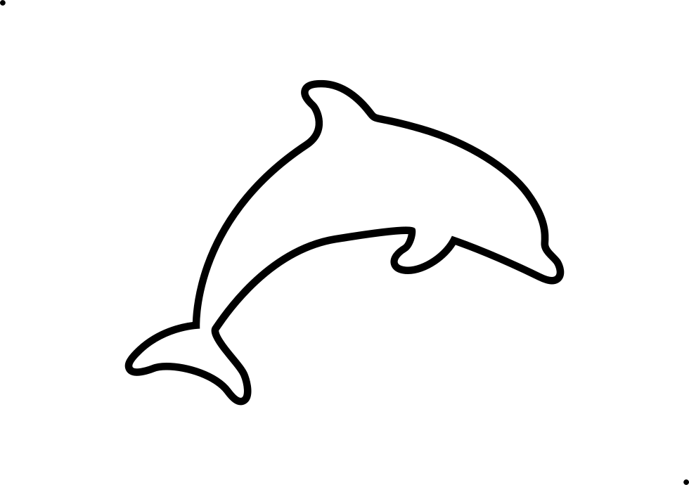 Dolphin - Stroke Comments - Icon (980x690), Png Download
