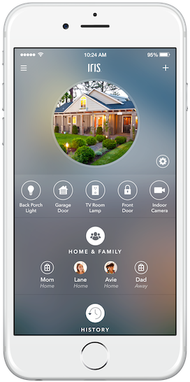 Dashboard 300dpi Lamp 300dpi Thermostat 300dpi - Iris Lowes Mobile App (332x600), Png Download