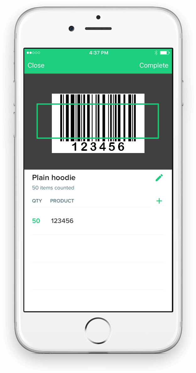 Free Inventory Barcode Scanner Iphone App For Retailers - Barcode Scanner App Design (624x1187), Png Download