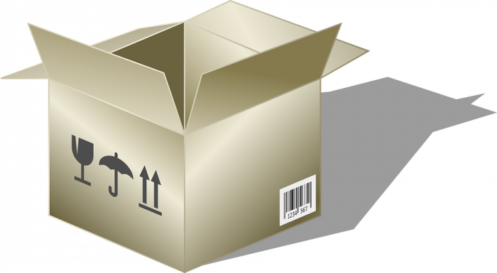 Cardboard Box Labels - Box Designing (700x385), Png Download