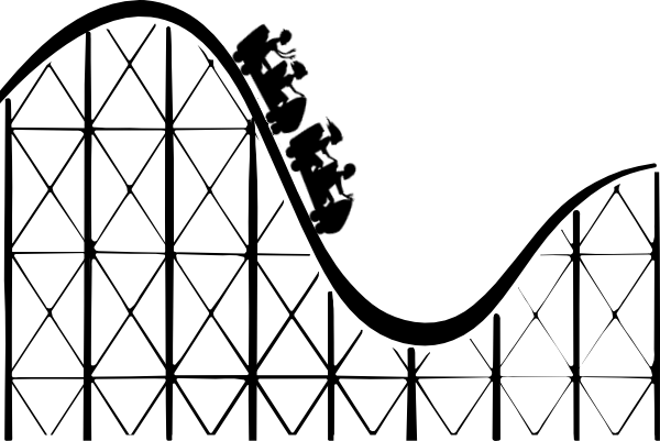 Roller Coaster 3d Png Download - Roller Coaster Png Transparent (600x401), Png Download