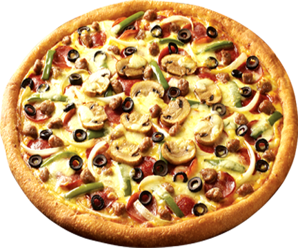 Domino's Deluxe - Dominos Pizza Buy 1 Take 1 Ph (432x360), Png Download