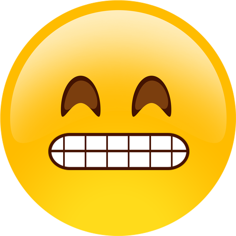 Grin Cutouts Oversized Build - Emoji Super Happy (800x800), Png Download