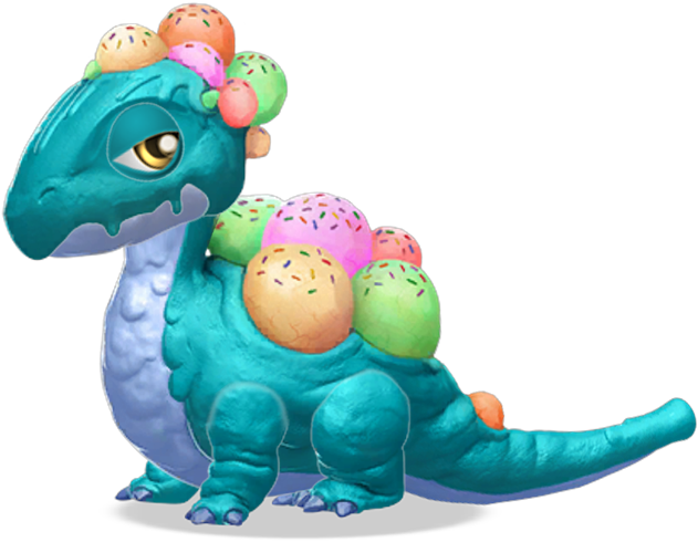 Ice Cream Dragon - Dragon Mania Legends Drago Gelato (631x490), Png Download
