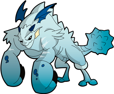Ice Smasher Dragon - Ice Dragon Cartoon (435x360), Png Download