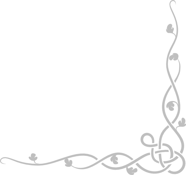 Silver Celtic Vine Bye - Simple Border Design For A4 Size Paper (595x558), Png Download