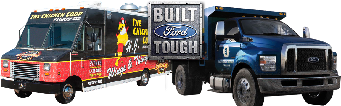 New & Used Commercial Trucks And Equipment For Sale - Built Ford Tough (1170x369), Png Download