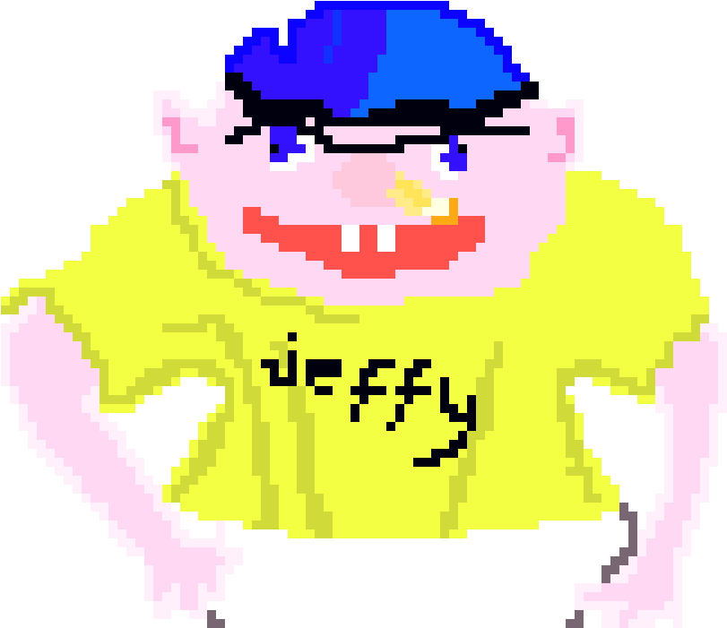 Jeffy Thats All - Pixel Art (890x740), Png Download