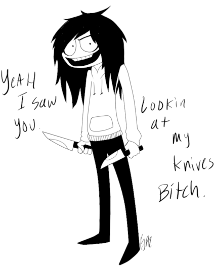 Jeff The Killer Images Jeff The Killer Wallpaper And - Creepypasta Jeff The Killer Funny (500x546), Png Download